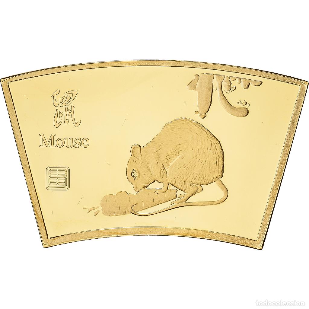 Medallas tem&aacute;ticas: [#1529206] China, medalla, Ann&eacute;e du Rat, Copper Gilt, FDC
