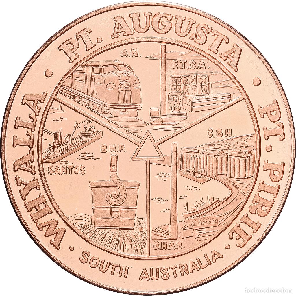 Medallas tem&aacute;ticas: [#1529234] Australia, zeton, Tourist Dollar, Iron Triangle, 1983, Cobre, SC