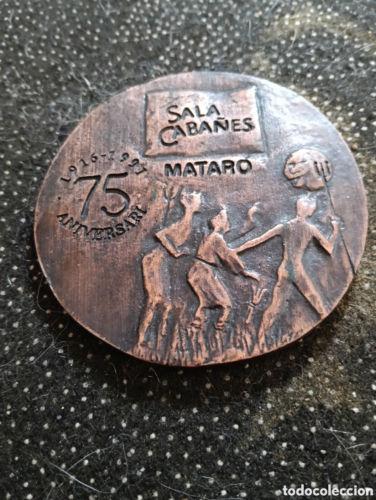 Medallas tem&aacute;ticas: Medalla del 75&ordm; aniversario (1916-1991) de la Sala Cabanyes, la emblem&aacute;tica secci&oacute;n teatral del Cent