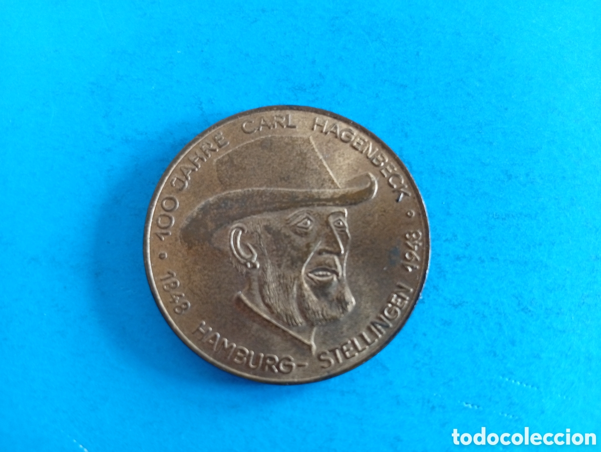 Medallas tem&aacute;ticas: Medalla conmemorativa 100 a&ntilde;os Carl Hagenbeck