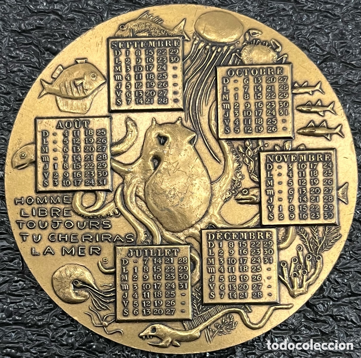 Medallas tem&aacute;ticas: Medalla / Medall&oacute;n de bronce Calendario 1996 - La Monnaie de Paris