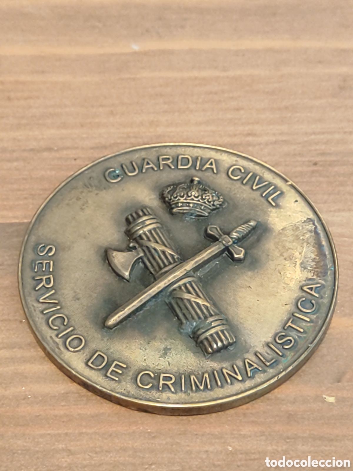 Medallas tem&aacute;ticas: Medalla de bronce de la Guardia civil del servicio de criminal&iacute;stica