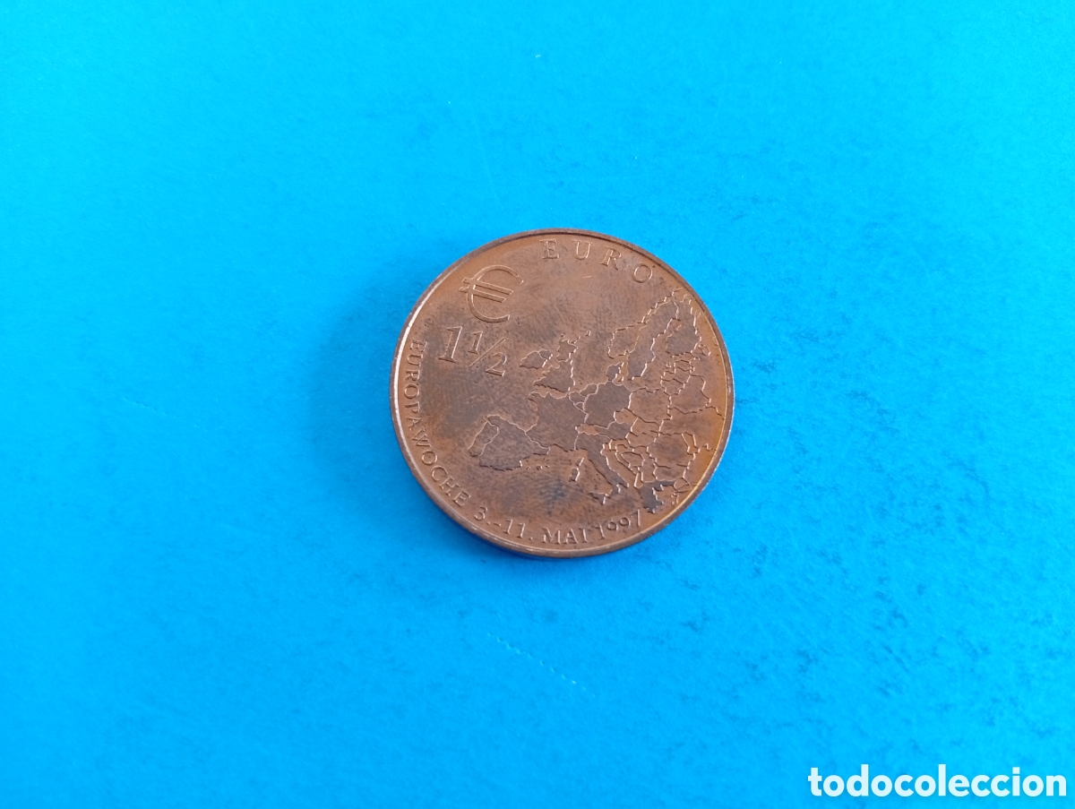 Medallas tem&aacute;ticas: Medalla 1 1/2 euro 1997