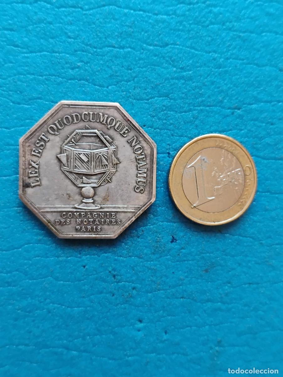 Medallas tem&aacute;ticas: MEDALLA CONMEMORATIVA DE LA ASOCIACION DE NOTARIOS DE PARIS - 1676-1976
