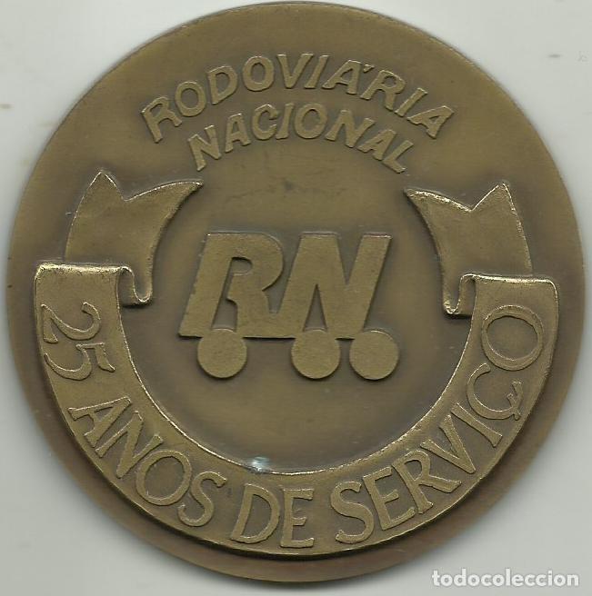 Medallas tem&aacute;ticas: MEDALLA RODOVI&Aacute;RIA NACIONAL - 25 ANOS DE SERVI&Ccedil;O - 8 CM DIAMETRO - PESO 300 GRAMOS - FOTOS