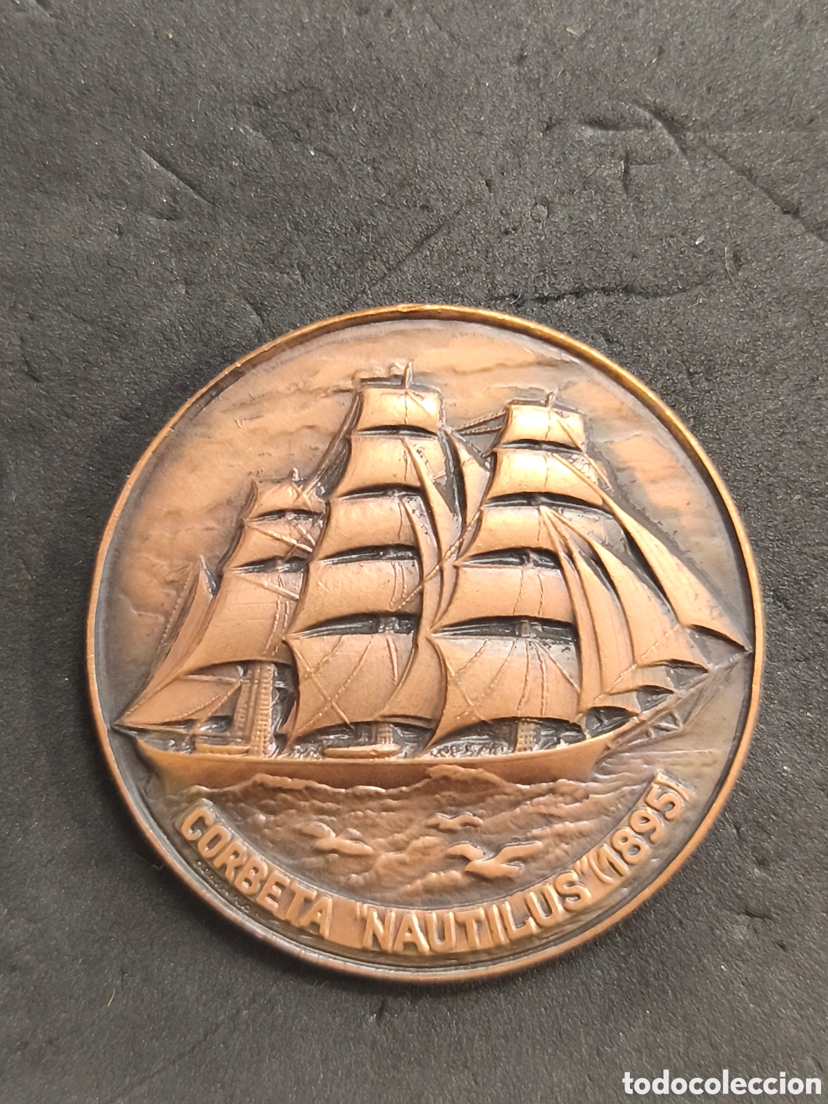 Medallas tem&aacute;ticas: XXV SAL&Oacute;N N&Aacute;UTICO BARCELONA, CORBETA NAUTILUS 1895