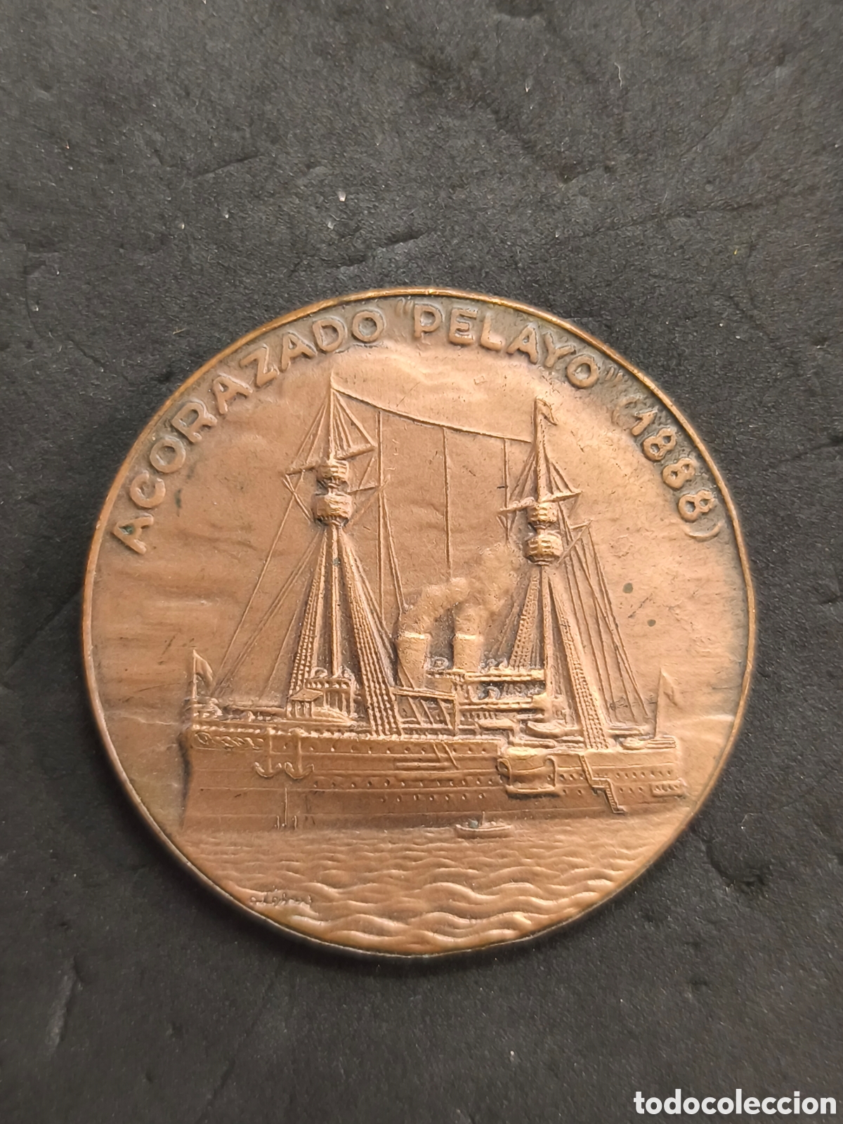 Medallas tem&aacute;ticas: XXIII SALON N&Aacute;UTICO BARCELONA, ACORAZADO PELAYO 1888