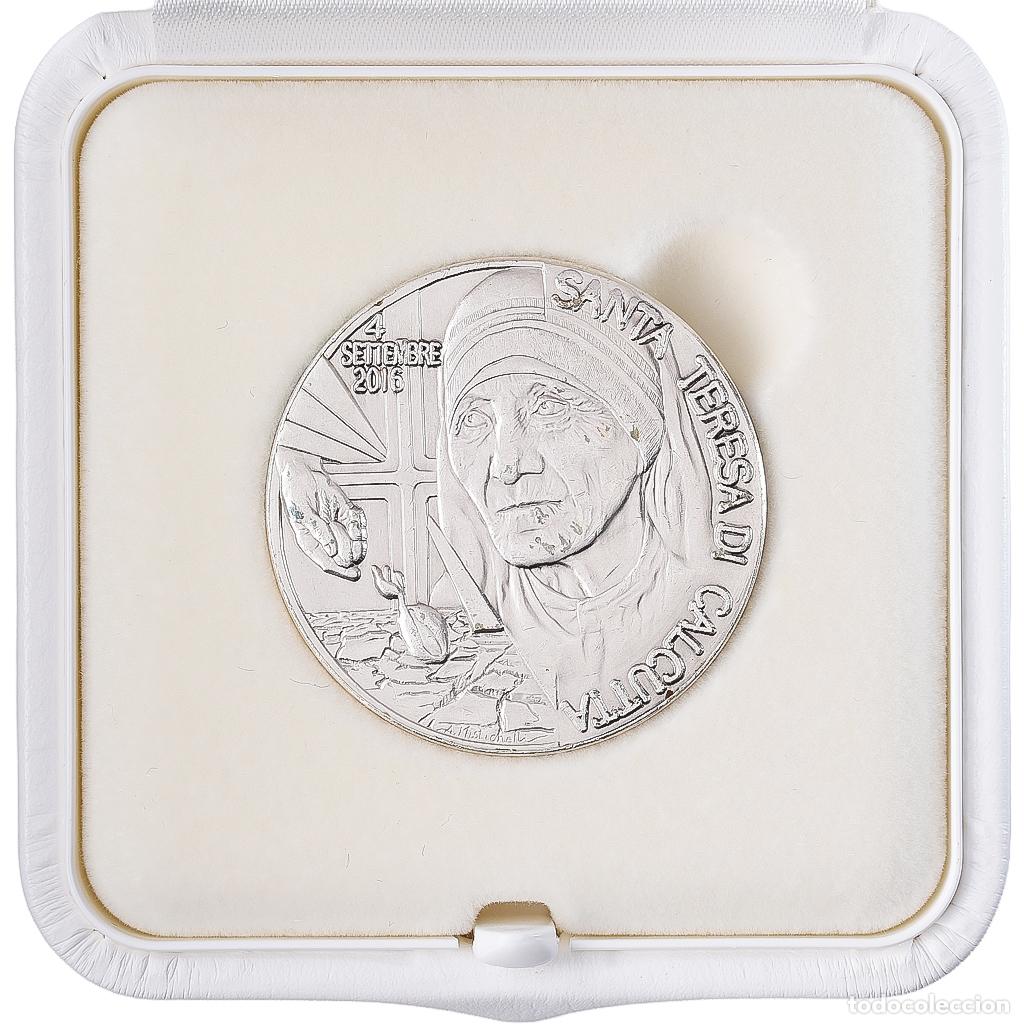 Medallas tem&aacute;ticas: [#1545262] CIUDAD DEL VATICANO, medalla, 2016, Plata, Teresa de Calcuta, FDC