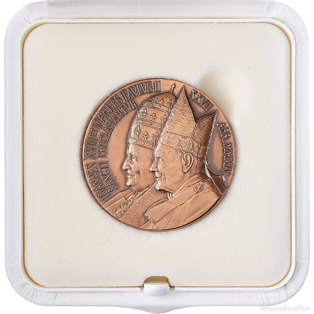 Medallas tem&aacute;ticas: [#1545261] CIUDAD DEL VATICANO, medalla, 2014, Bronce, Canonisation Jean XXIII et Jean-Paul