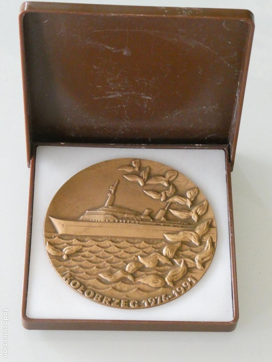 Medallas tem&aacute;ticas: MEDALLA MEDALL&Oacute;N BARCOS NAVIERAS. 1976 1991 FERRY BUQUE POLONIA PA&Iacute;SES B&Aacute;LTICOS. 130GR