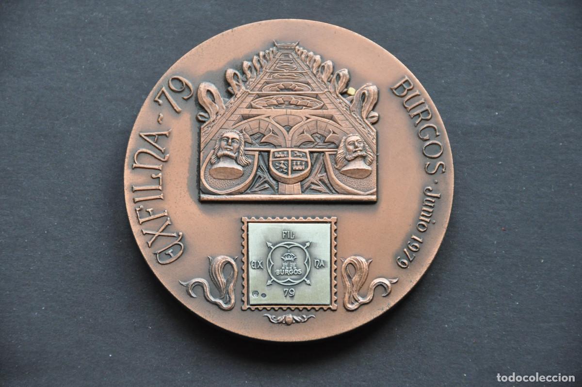Medallas tem&aacute;ticas: MEDALLON EXPOSICION FILATELICA EXFILNA 79 EN BURGOS