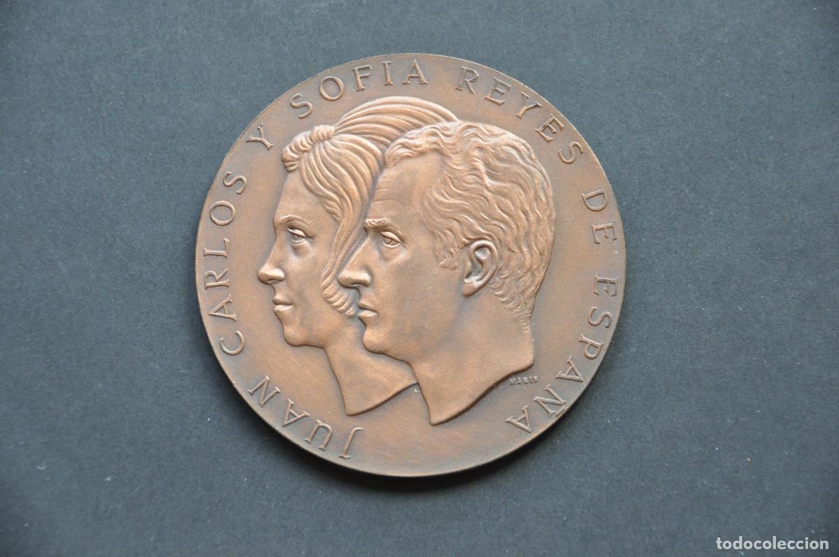 Medallas tem&aacute;ticas: MEDALLA CONMEMORATIVA DE JUAN CARLOS Y SOFIA REYES DE ESPA&Ntilde;A - 22 NOVIEMBRE 975