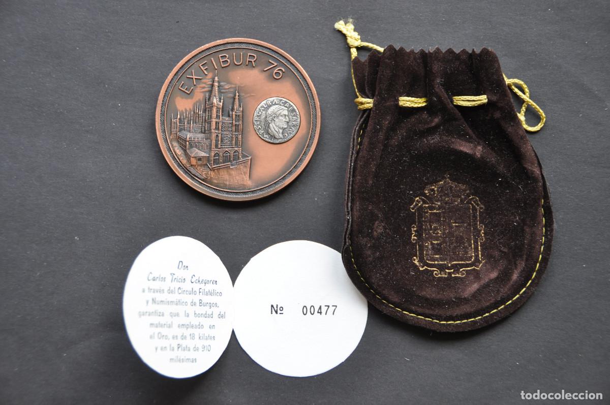 Medallas tem&aacute;ticas: MEDALLA EXPOSICION FILATELICA Y NUMIMATICA EXFIBUR 76 (BURGOS)
