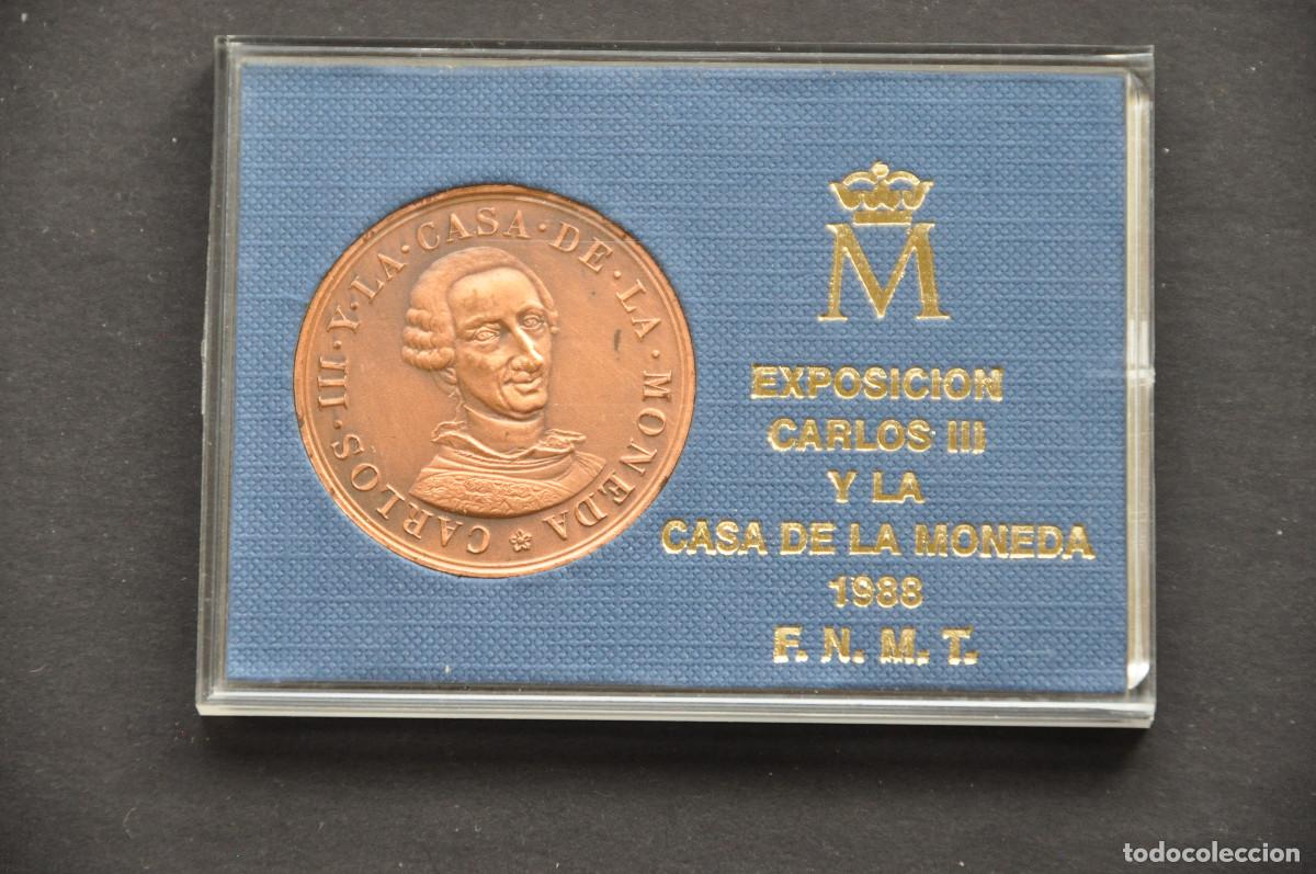 Medallas tem&aacute;ticas: MEDALLA EXPOSICION CARLOS III Y LA CASA DE LA MONEDA 1988 (F.M.N.T.)
