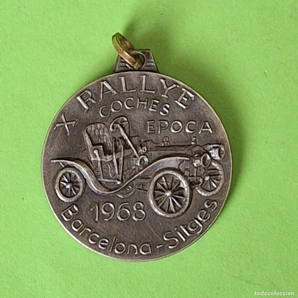 Medallas tem&aacute;ticas: MEDALLA - X RALLYE COCHES EPOCA BARCELONA SITGES 1968 RALLY