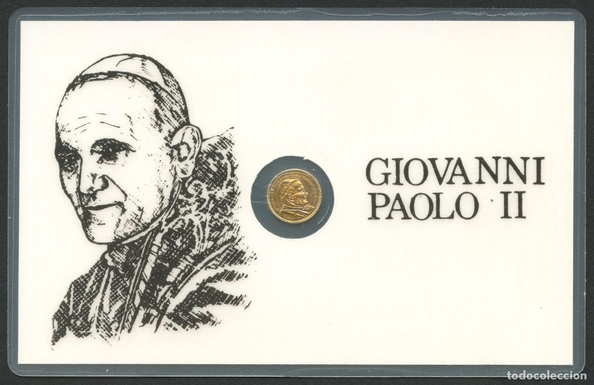 Medallas tem&aacute;ticas: MEDALLA, CARNET CONMEMORATIVO, SANTO PADRE GIOVANNI PAOLO II