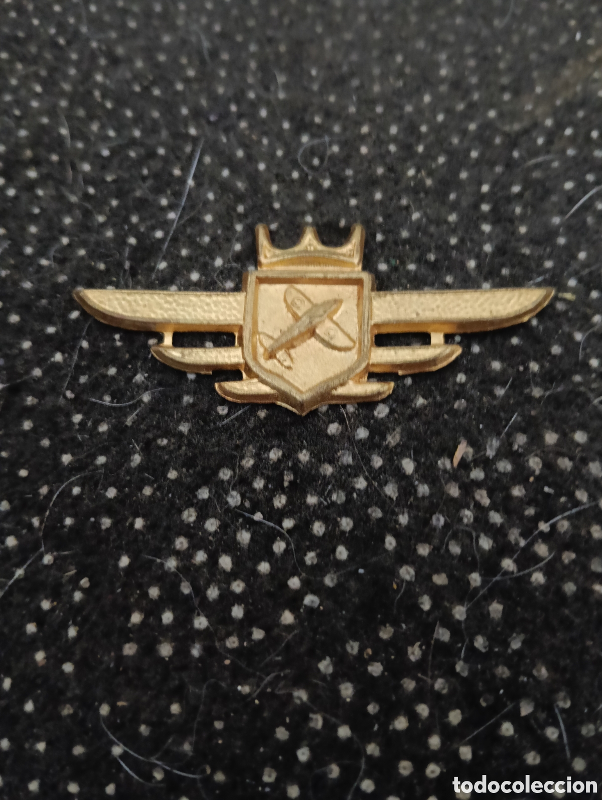 Medallas tem&aacute;ticas: Insignia antigua Vintage de KLM Junior Skipper de la aerol&iacute;nea holandesa.