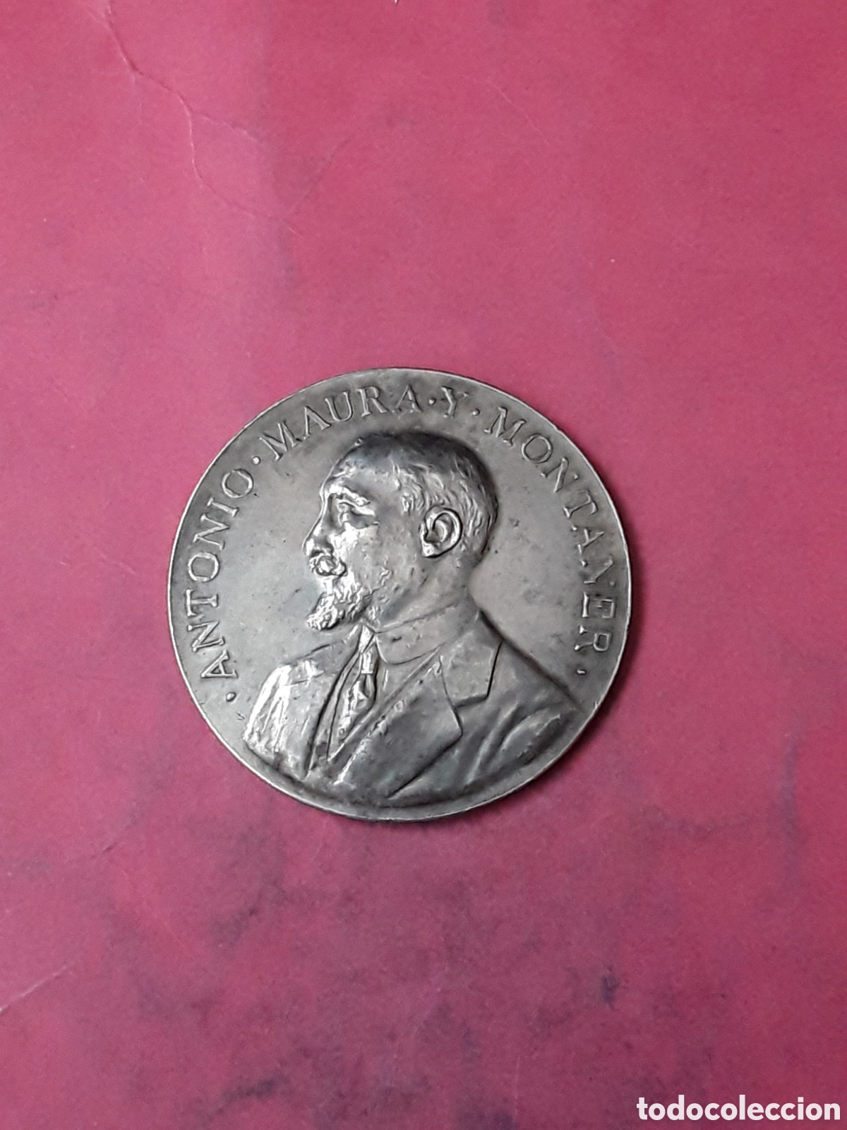 Medallas tem&aacute;ticas: MEDALLA PLATA ANTONIO MAURA Y MONTANER. 1917