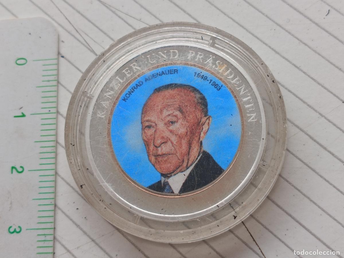 Medallas tem&aacute;ticas: Konrad Adenauer. Medalla. Alemania