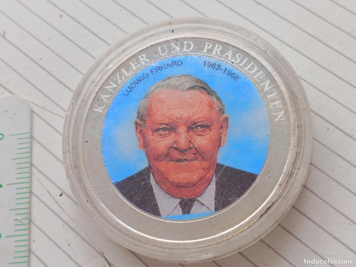 Medallas tem&aacute;ticas: Canciller Ludwig Erhard. Medalla. Alemania