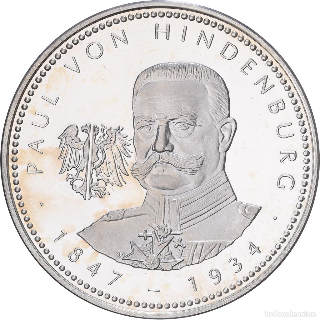 Medallas tem&aacute;ticas: [#1167604] Alemania, medalla, Paul von Hindenburg, Plata, EBC