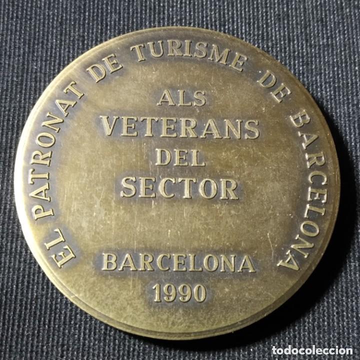 Medallas tem&aacute;ticas: MEDALLA DEL PATRONATO DE TURISMOS A SUS VETERANOS. BARCELONA 1990. EN SU PLASTICO PROTECTOR.