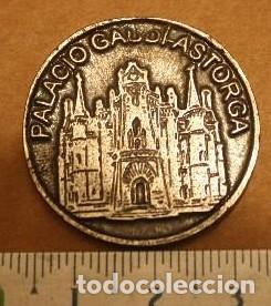 Medallas tem&aacute;ticas: MEDALLA DEL PALACIO DE GAUDI EN ASTORGA. CONVERTIDO EN MUSEO DE CAMINOS EN 1963. REVERSO VIEIRA.