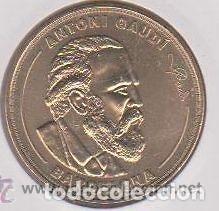 Medallas tem&aacute;ticas: ANTONI GAUDI I CORNET. MEDALLA DE LA MONNAIE DE PARIS 2013. 35 mm Y 15,87 gr. NUEVA.
