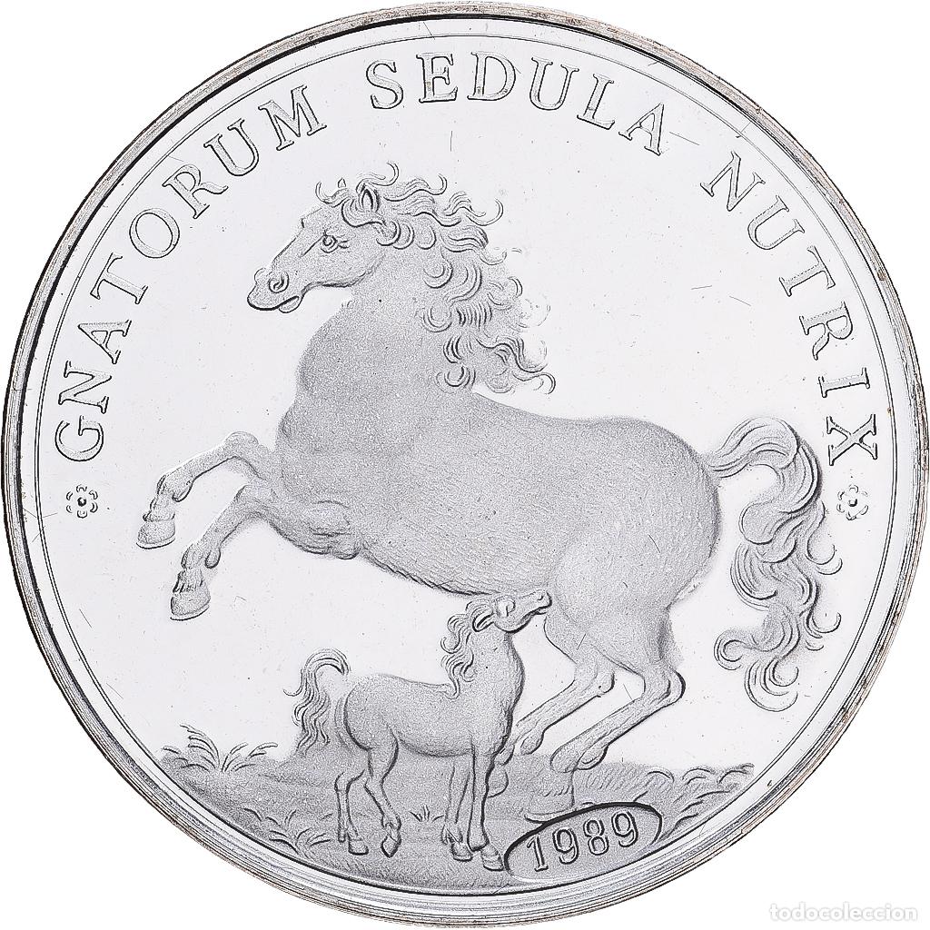Medallas tem&aacute;ticas: [#1167660] Alemania, medalla, GNATORUM SEDULA NUTRIX, 1989, Plata, Restrike, SC