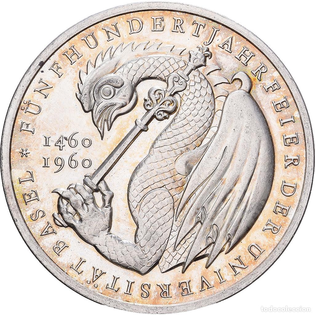 Medallas tem&aacute;ticas: [#1167674] Suiza, medalla, 500 ans de l'universit&eacute; de B&acirc;le, 1960, Plata, SC+