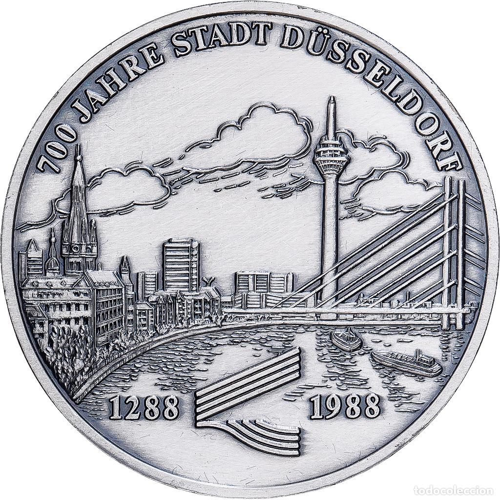 Medallas tem&aacute;ticas: [#1167727] Alemania, medalla, 700 ans de la ville de D&uuml;sseldorf, 1988, Plata, FDC