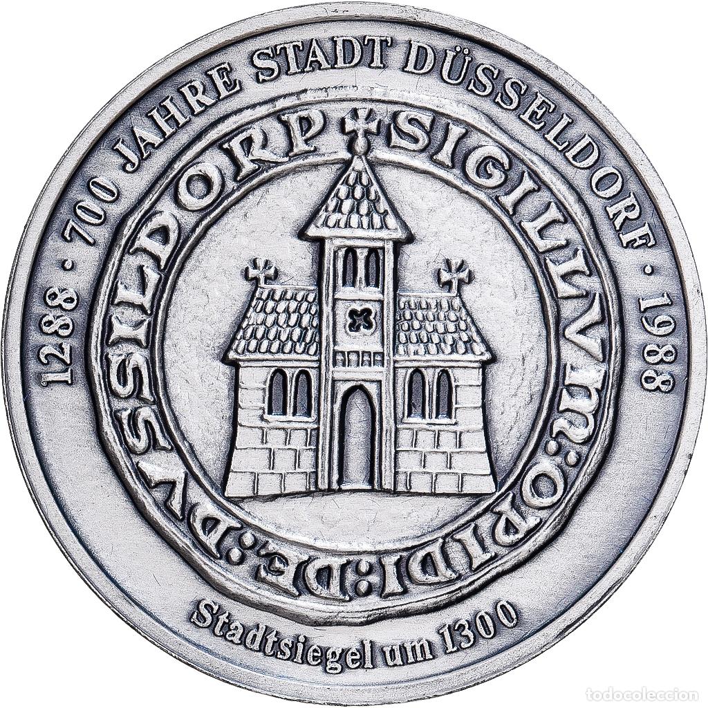 Medallas tem&aacute;ticas: [#1167726] Alemania, medalla, 700 ans de la ville de D&uuml;sseldorf, 1988, Plata, FDC