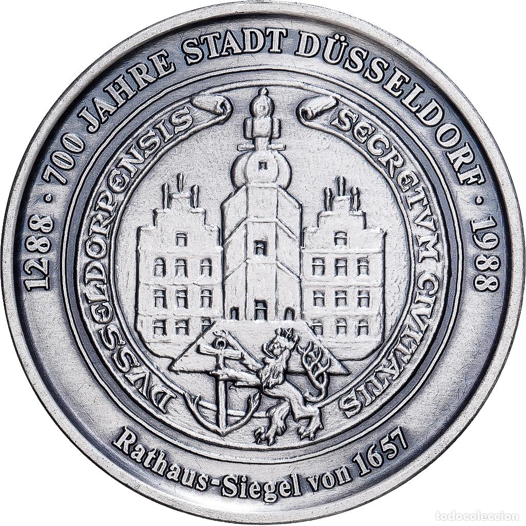 Medallas tem&aacute;ticas: [#1167728] Alemania, medalla, 700 ans de la ville de D&uuml;sseldorf, 1988, Plata, FDC
