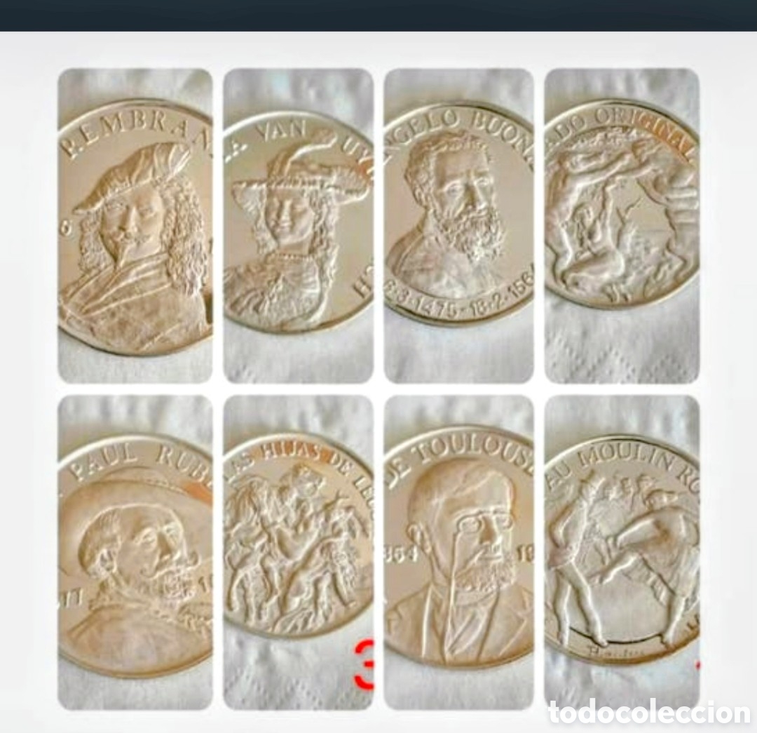 Medallas tem&aacute;ticas: MEDALLAS GRANDES PINTORES