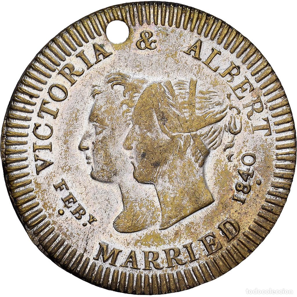 Medallas tem&aacute;ticas: [#1167852] Reino Unido, medalla, Mariage de la Reine Victoria et du Prince Albert, 1840