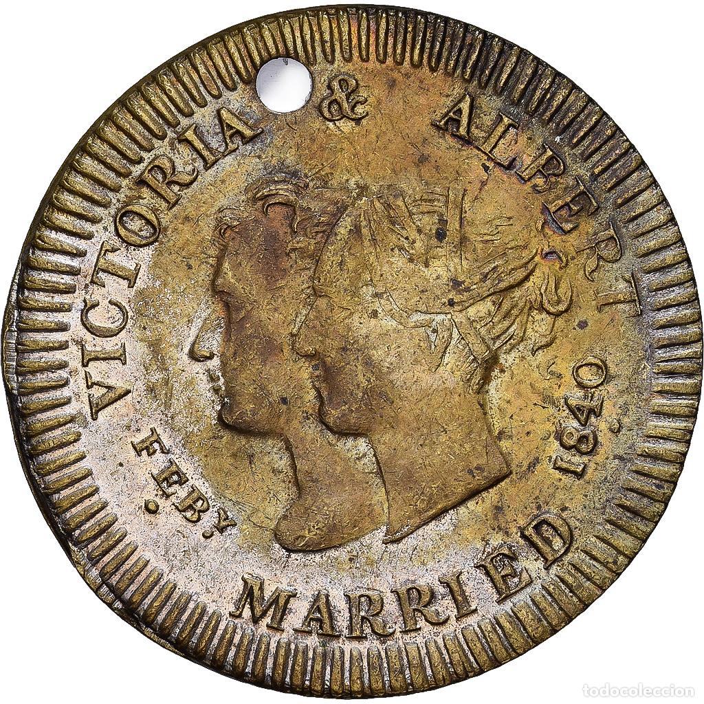 Medallas tem&aacute;ticas: [#1167853] Reino Unido, medalla, Mariage de la Reine Victoria et du Prince Albert, 1840