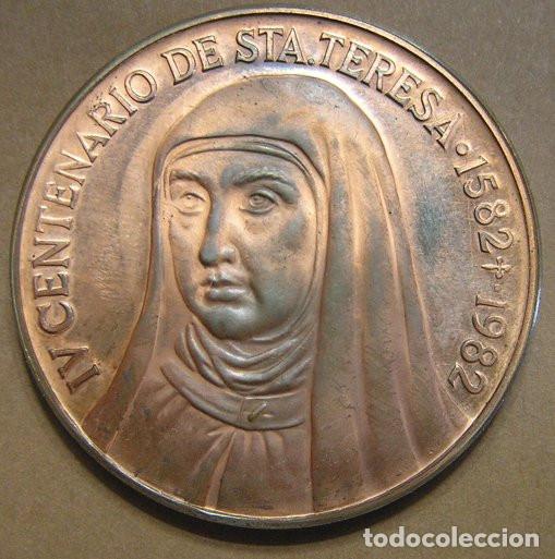 Medallas tem&aacute;ticas: MEDALLA IV CENTENARIO DE SANTA TERESA DE JES&Uacute;S (1582-1982)