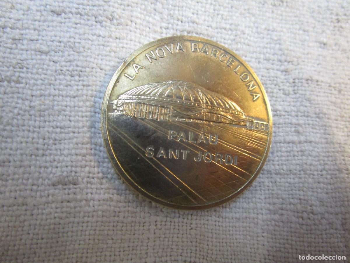 Medallas tem&aacute;ticas: MEDALLA BRONCE - EXFIME 1990 BARCELONA - PALAUSANT JORDI -30mm 15gr, 3MM GRUESO, CANTO LISO . + INFO