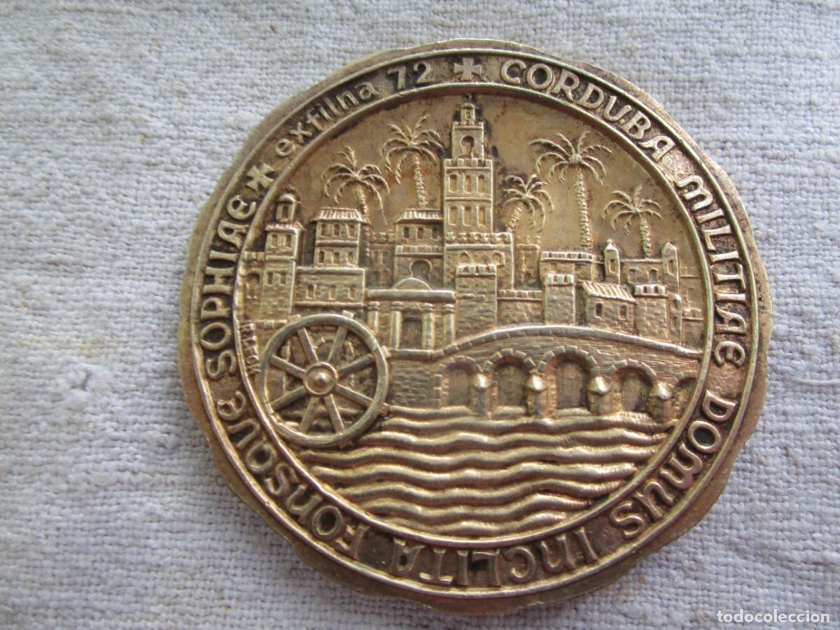 Medallas tem&aacute;ticas: MEDALLA METAL EXPO FILATELICA NACIONAL CORDOBA 1972 - CABALLOS NOMINATIVA CANTO ONDULADO 110GR 6CM.+
