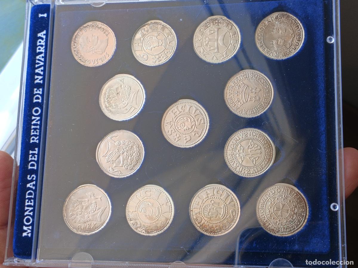Medallas tem&aacute;ticas: Arras de plata. Monedas del Reino de Navarra, en estuche
