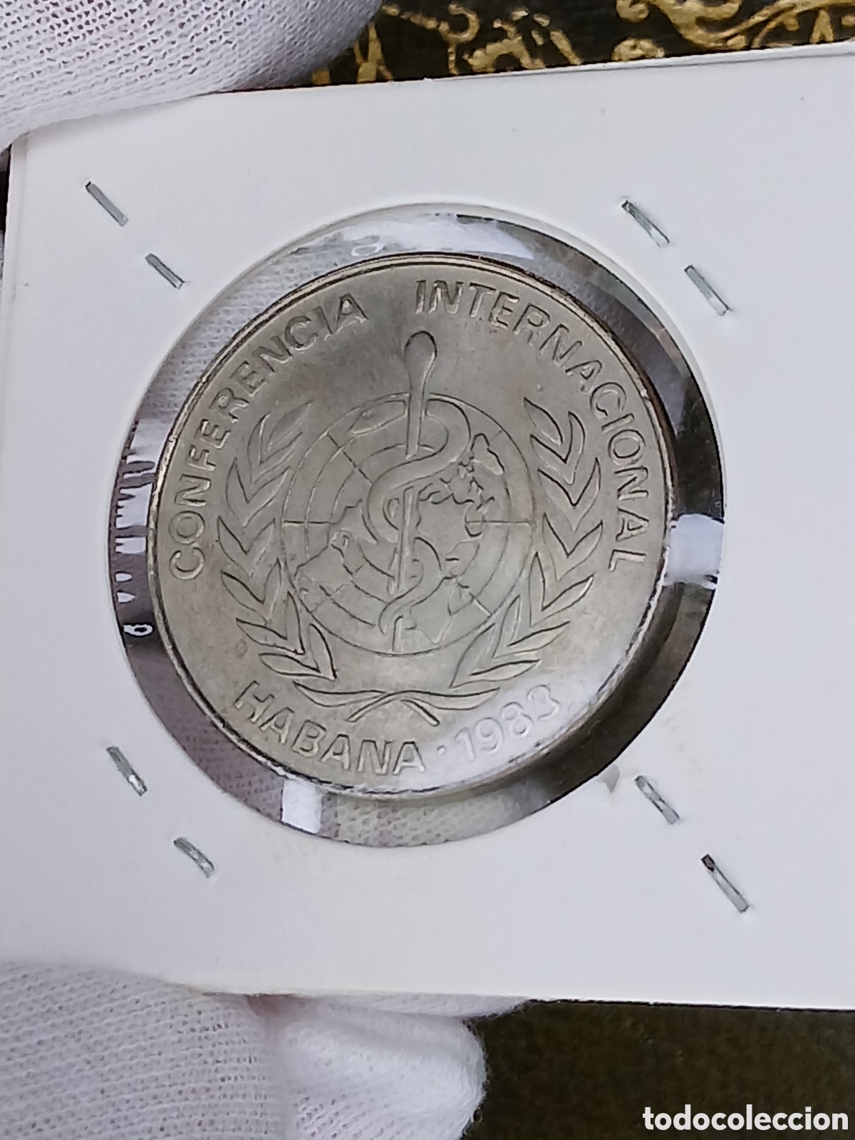 Medallas tem&aacute;ticas: L172P10.Cuba,placa-medalla Conferencia internacional de Salud