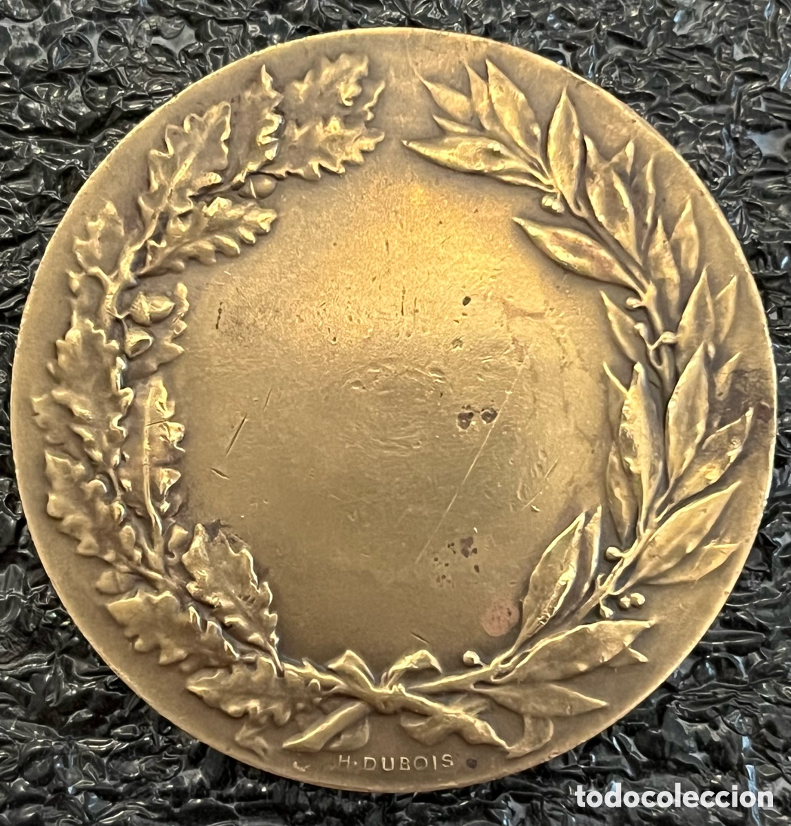 Medallas tem&aacute;ticas: Antigua Medalla francesa de bronce - Boxeo - Foto 4