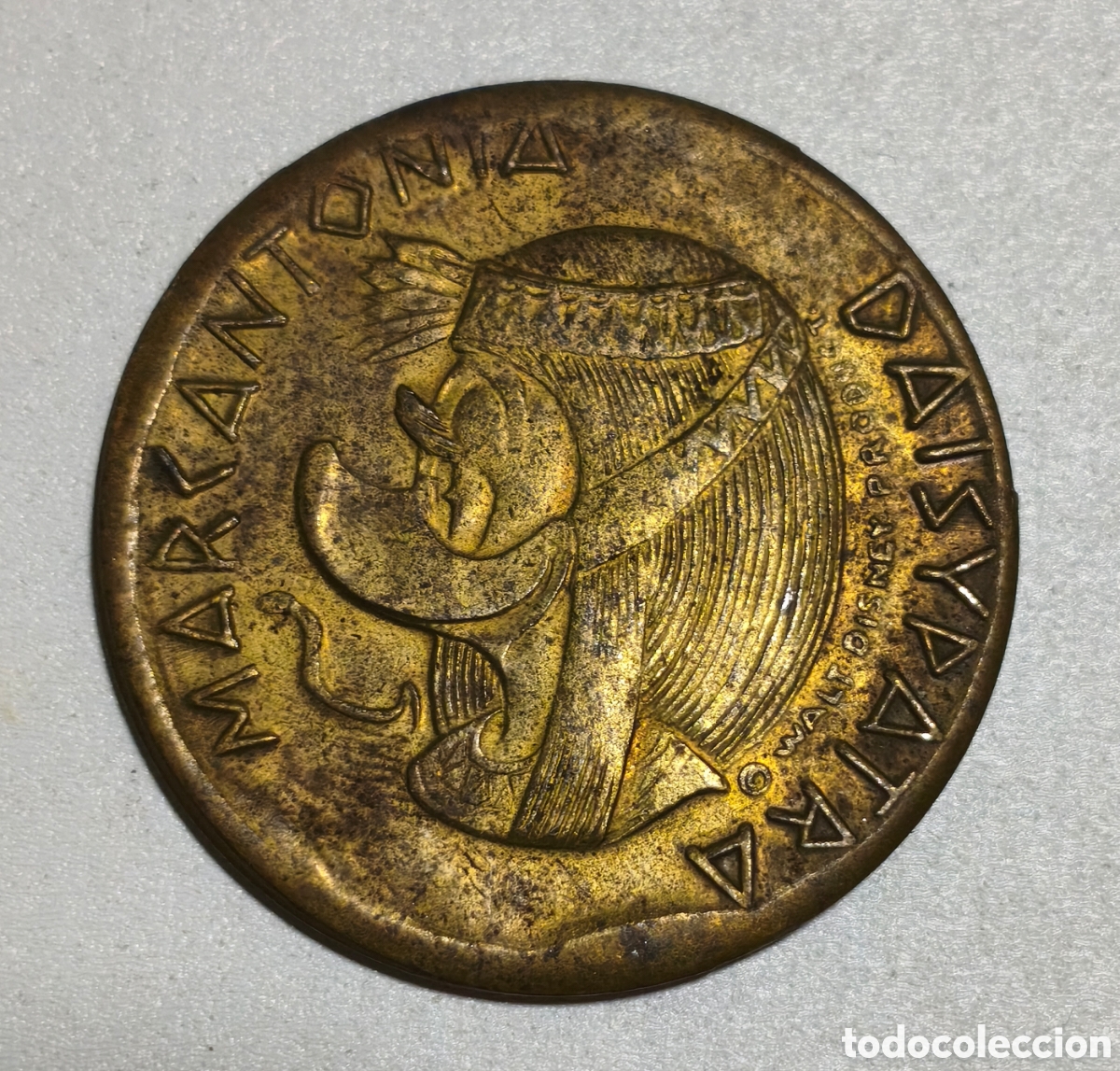 Medallas tem&aacute;ticas: Ficha Walt Disney Daisypatra 1960