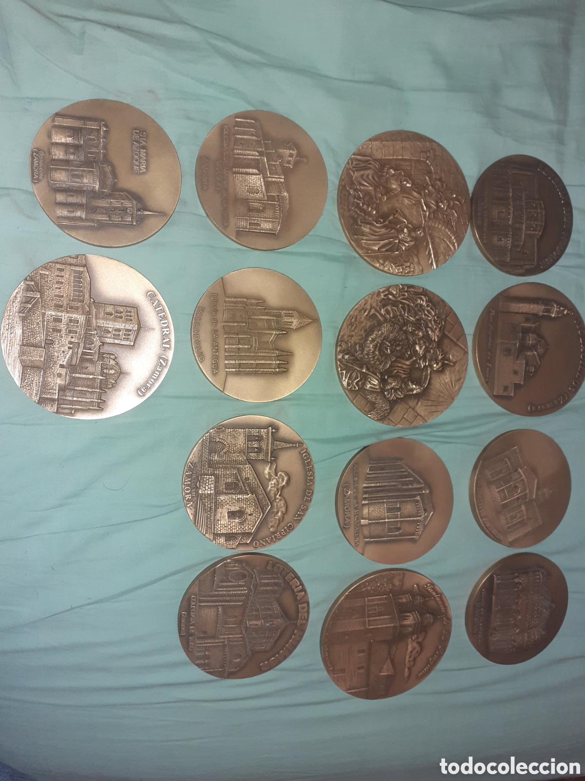Medallas tem&aacute;ticas: LOTE 14 MWDALLAS DE LOTERIA DEL HUMOR. ZAMORA. 8 CM. TODAS DISTINTAS