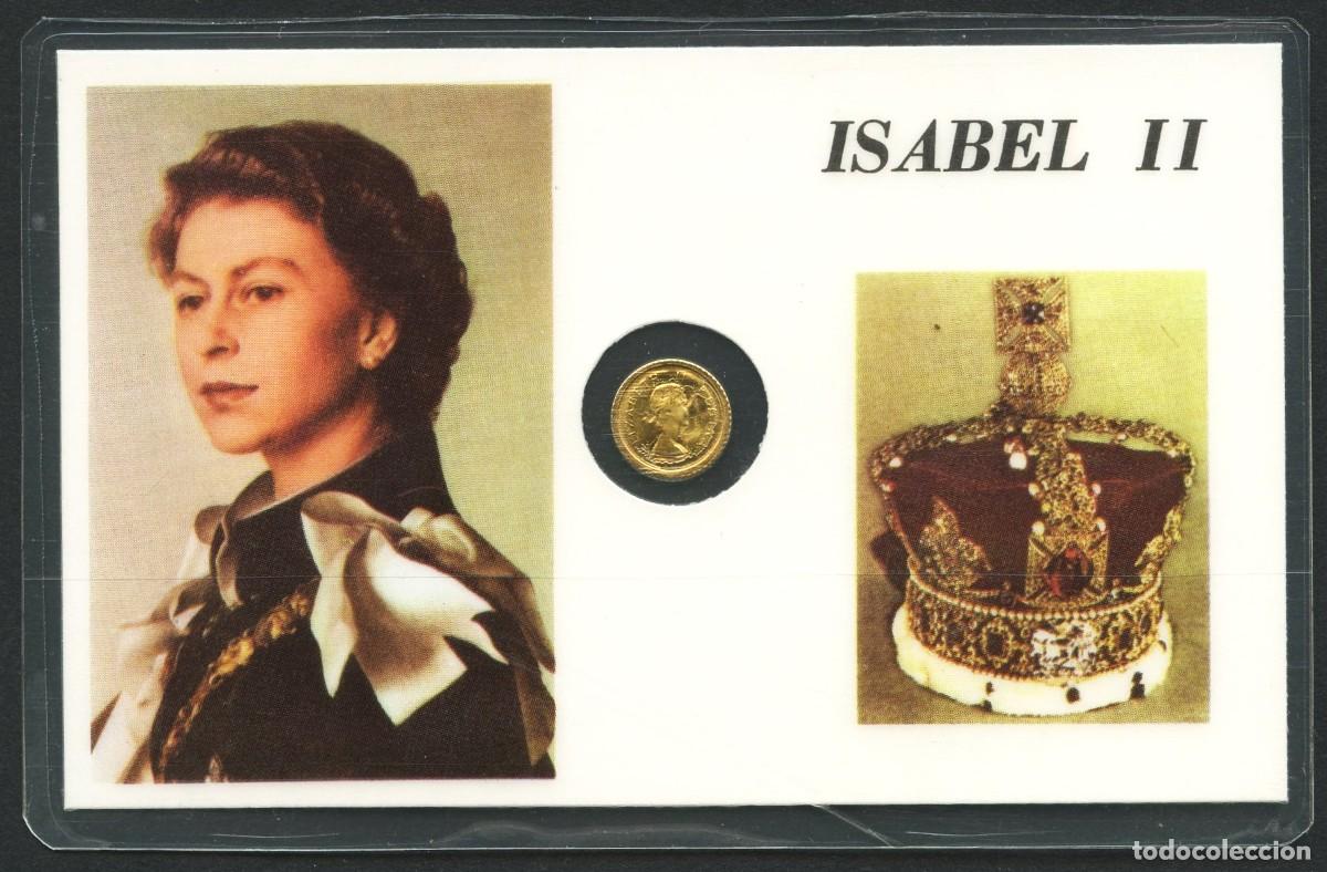 Medallas tem&aacute;ticas: MEDALLA, CARNET CONMEMORATIVO, REINA DE INGLATERRA, ISABEL II