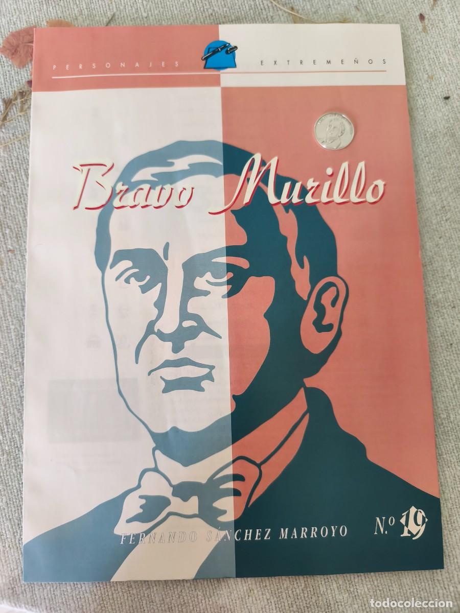 Medallas tem&aacute;ticas: Medalla de plata de 925 y biograf&iacute;a de Bravo Murillo. Fregenal de la Sierra, Badajoz.
