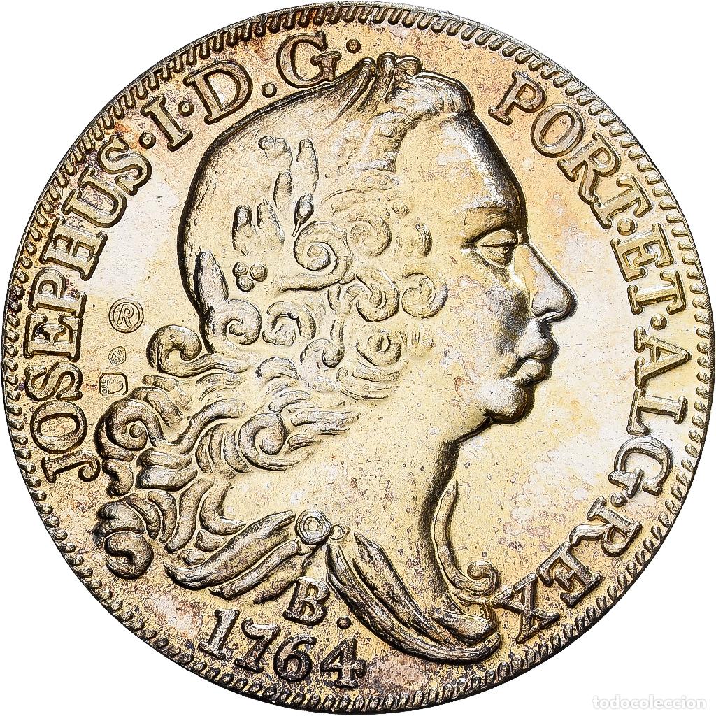 Medallas tem&aacute;ticas: [#1529564] Portugal, medalla, Reproduction 6400 Reis, Jos&eacute; I, Oro vermeil, SC