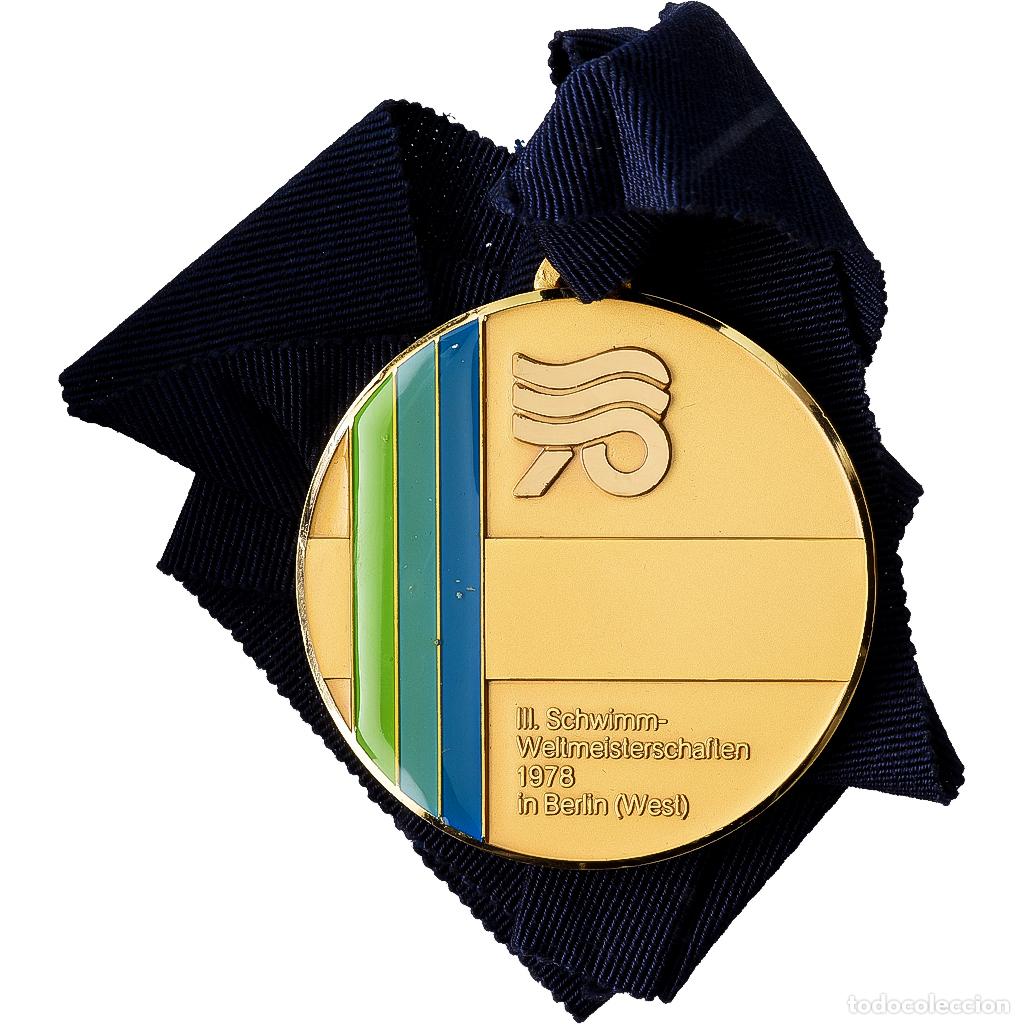 Medallas tem&aacute;ticas: [#1529490] Alemania, medalla, III&egrave;me Schwimm-Weltmeisterschalten in Berlin, 1978, Bronce