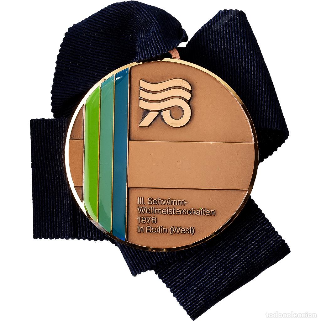 Medallas tem&aacute;ticas: [#1529491] Alemania, medalla, III&egrave;me Schwimm-Weltmeisterschalten in Berlin, 1978, Bronce