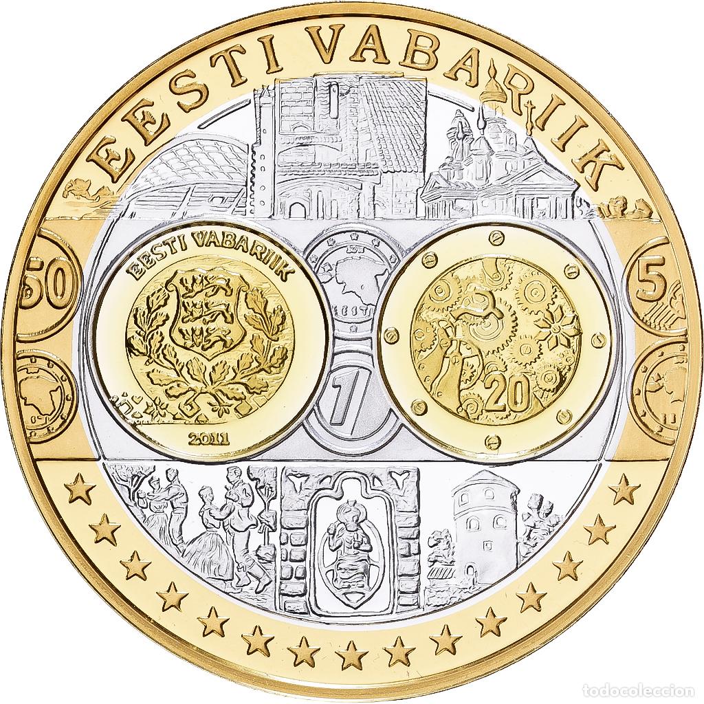 Medallas tem&aacute;ticas: [#1529621] Estonia, medalla, Europa, Plata, FDC